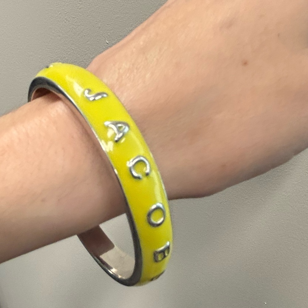 Marc by Marc Jacobs yellow bangle bracelet